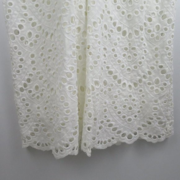 Vetiver Halcyon White Eyelet Wide Leg Jumpsuit Size XS - Picture 10 of 16